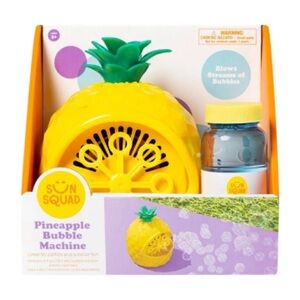 Sun Squad Pineapple Bubble Machine - Plus Bubble Solution NEW IN BOX